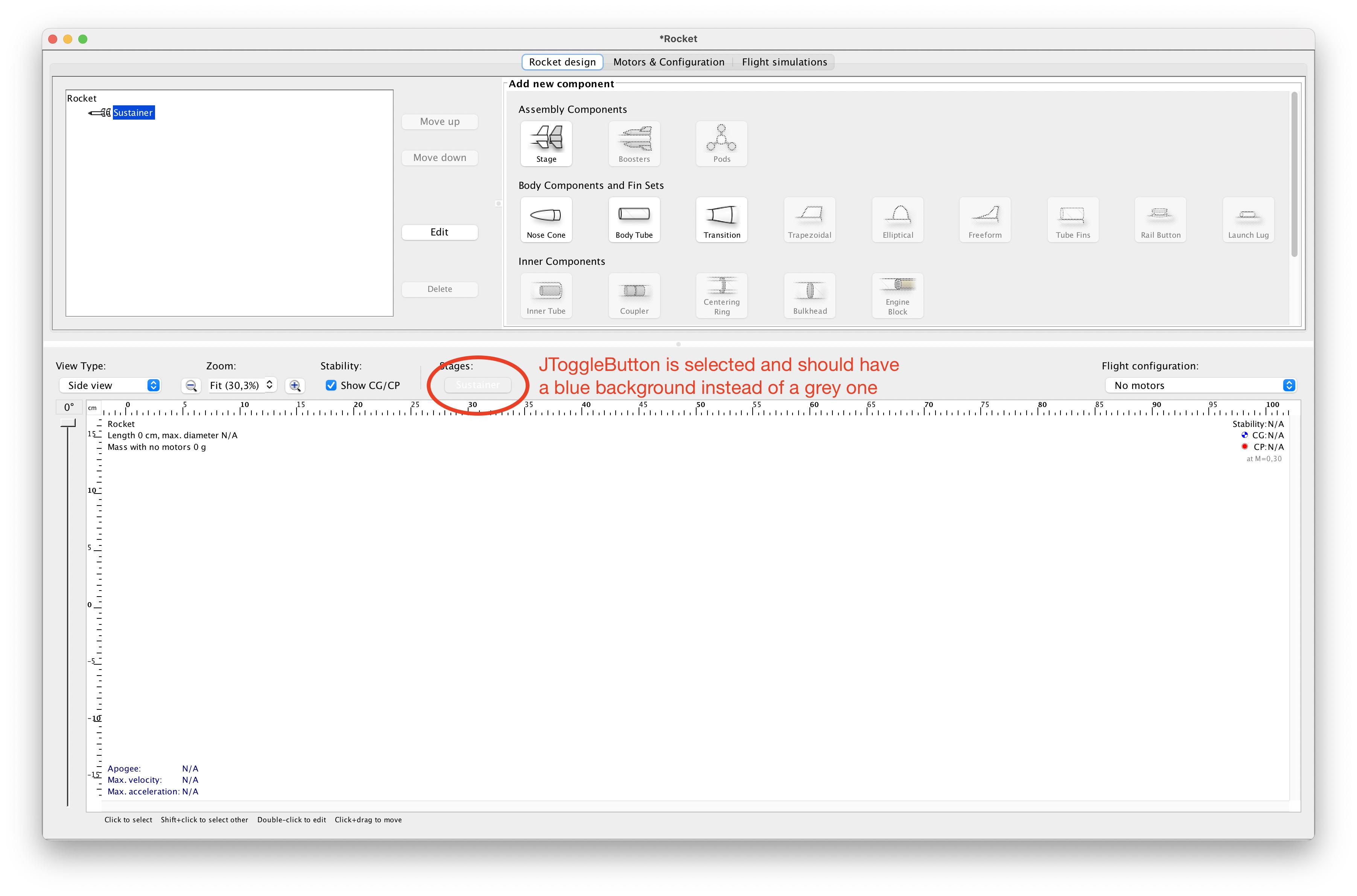 Java Swing macOS 按鈕在選中時為灰色而不是藍色