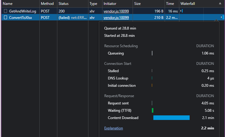 .net Core 發送 xlsx 檔案作為 Ajax 請求的回應