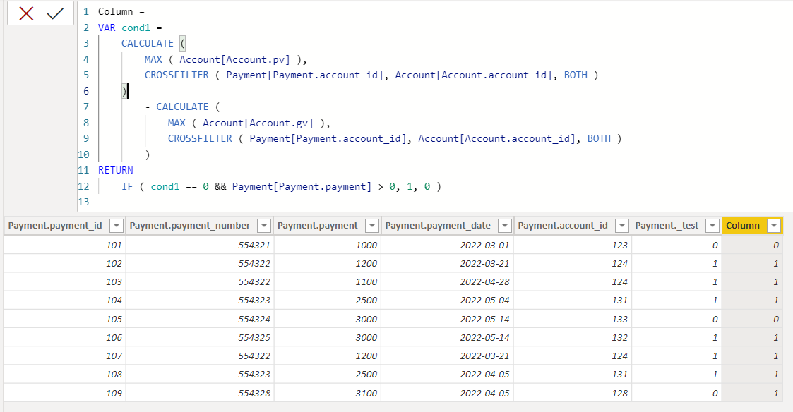 IF 陳述句到 PowerBi Dax 查詢的 SQL 轉換
