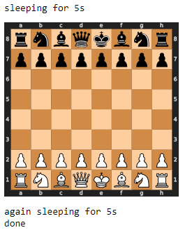 程式運行時列印棋盤