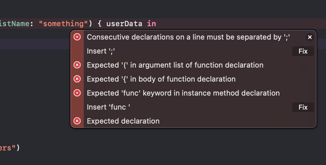 我的資料庫查詢有一個completionHandler,但現在呢?