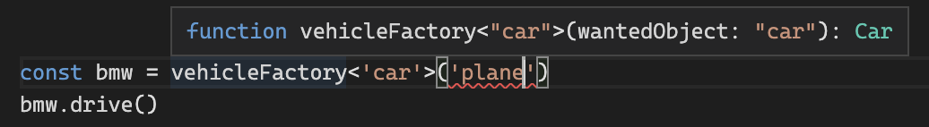 Typescript：在呼叫使用 typeguard 的工廠時，如何讓客戶知道確切的回傳型別？