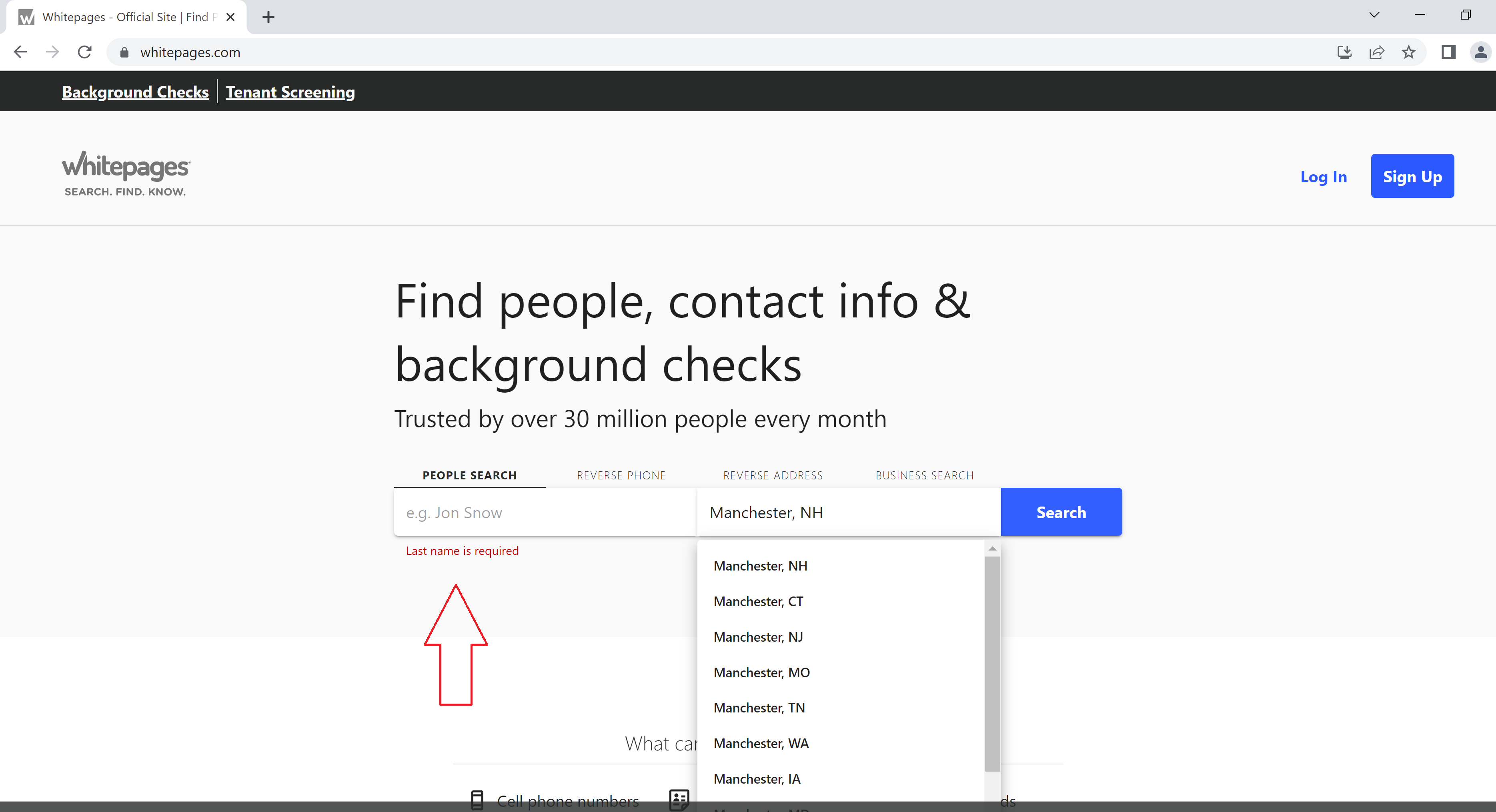 Python Selenium Chrome - 在抓取 WhitePages 時，send_keys() 在回圈的第二次迭代期間不發送密鑰