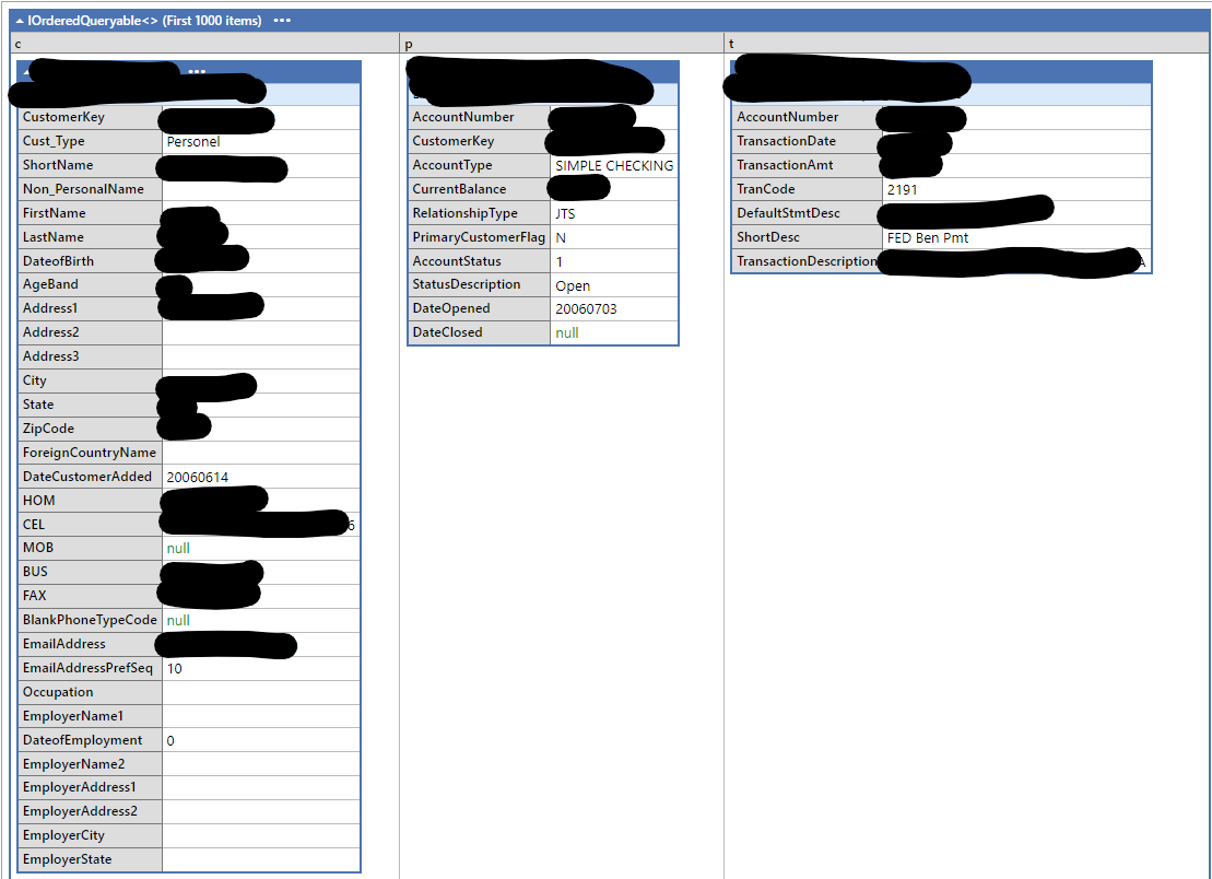 C# Linq - 如何展平 Join() 的輸出?