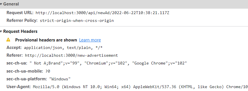 Axios 網路錯誤取決于 Node JS 中的 CORS 策略