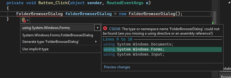 如何在 Visual Studio 中將 Windows.Forms 框架添加到 WPF 專案