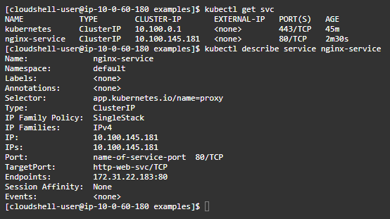 通過 ClusterIP 訪問 Pod
