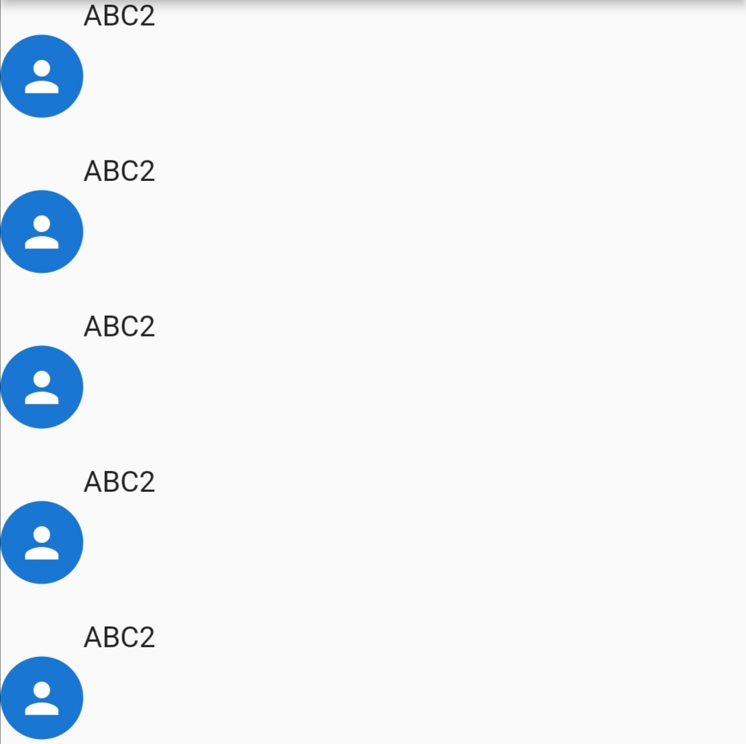 如何使用 listView 布局添加 circleAvatar