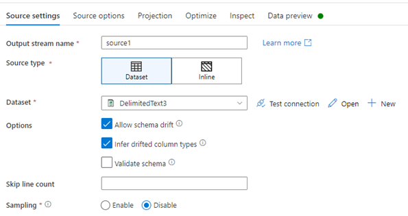 在讀取存盤在 ADLS 中的 CSV 時,發現 Azure 資料工廠中的列數超過了預期的列數