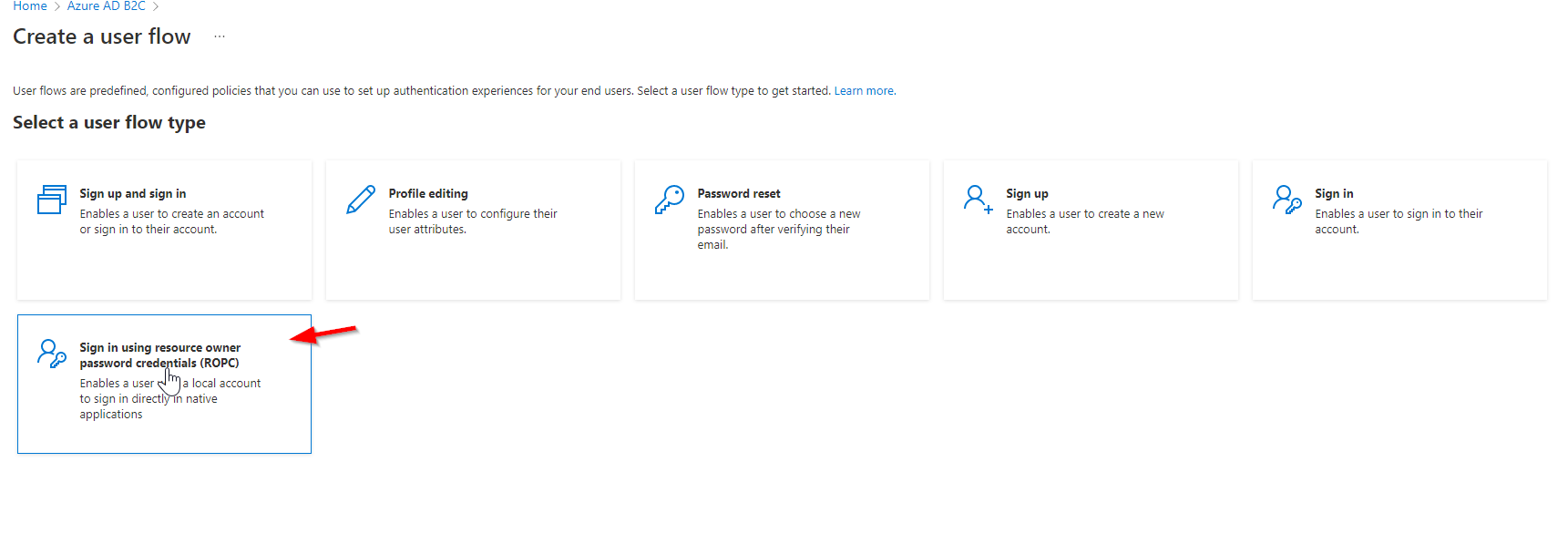 我們如何在 Azure-ad-b2c 中為 ROPC 身份驗證創建用戶流,然后我們如何在 postman 或 laravel 控制器中使用它