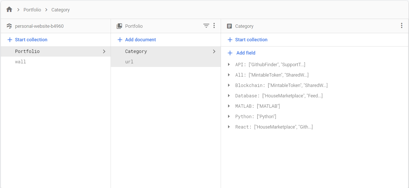 按集合名稱回傳的順序 Firebase 資料