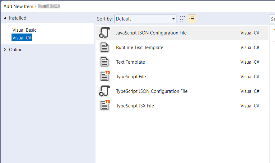 Visual Studio - 添加新專案 - 為什么可用的選項如此之少？