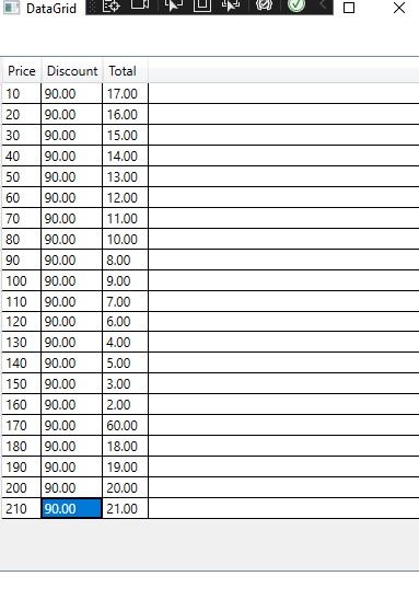壓縮時的 WPF DataGrid 隨機播放值