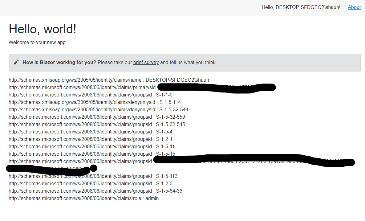 如何在 Blazor 服務器應用程式中自定義默認 Windows AutheticationStateProvider?