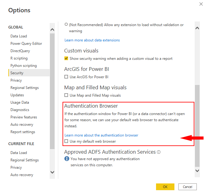 PowerBi 錯誤。我們無法連接。請洗掉您的憑據并稍后重試