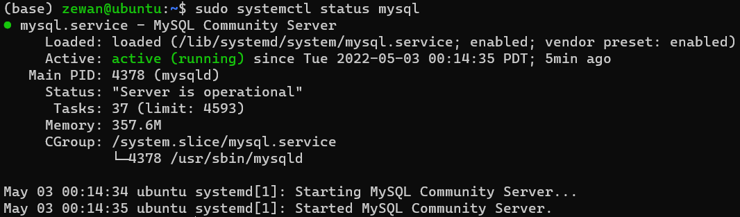 MySQL已啟動