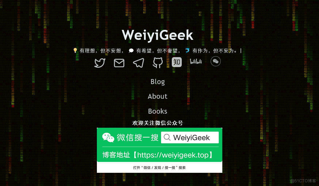 WeiyiGeek Blog 博客 - 為了能到遠方,腳下的每一步都不能少