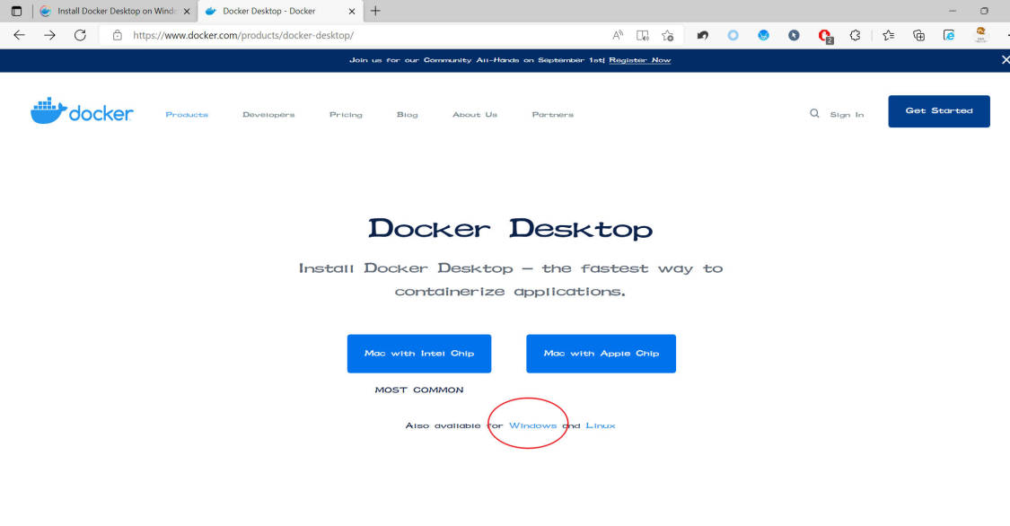 Docker desktop官方下載