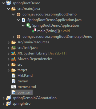 錯誤:無法找到或加載主類 com.javacourse.springBootDemo.SpringBootDemoApplication