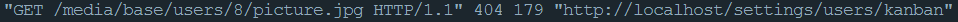 Nginx 回應 404 not found on Django media URL in preprod, dev ok
