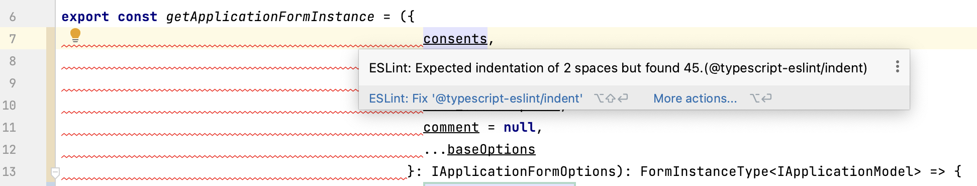IntelliJ:函式引數中的附加縮進