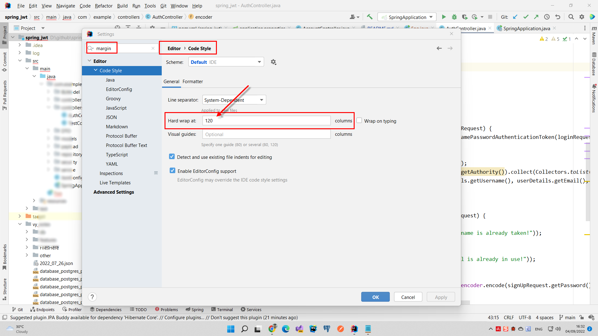 自動格式化代碼時如何在 IntelliJ IDEA 中更改“新行”