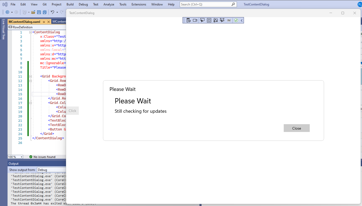 如何在 UWP 中使用 ContentDialog 重新創建 MessageDialog 的外觀?