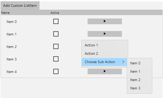 C# XAML UWP - MenuFlyoutItem 串列未在 MenuFlyoutSubItem 中一致更新