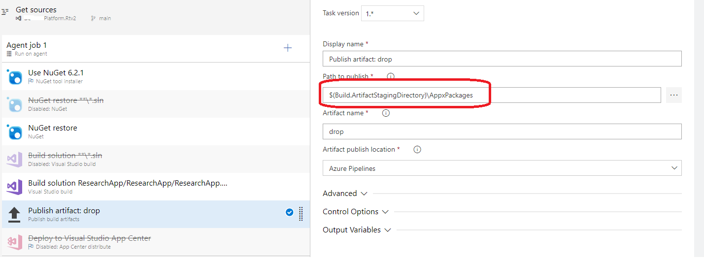使用 Dev-Ops 管道構建 Xamarin 應用程式,構建完成,發布失敗,