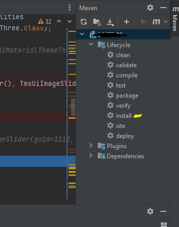 如何在 Intellij idea 中進行 Maven Clean 和 maven 更新專案