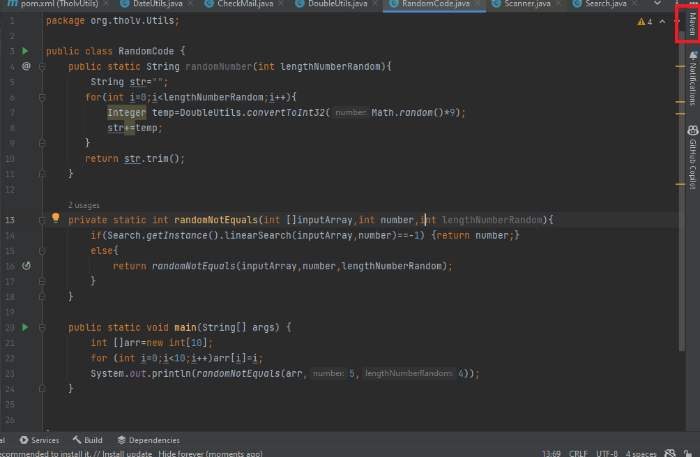 如何在 Intellij idea 中進行 Maven Clean 和 maven 更新專案