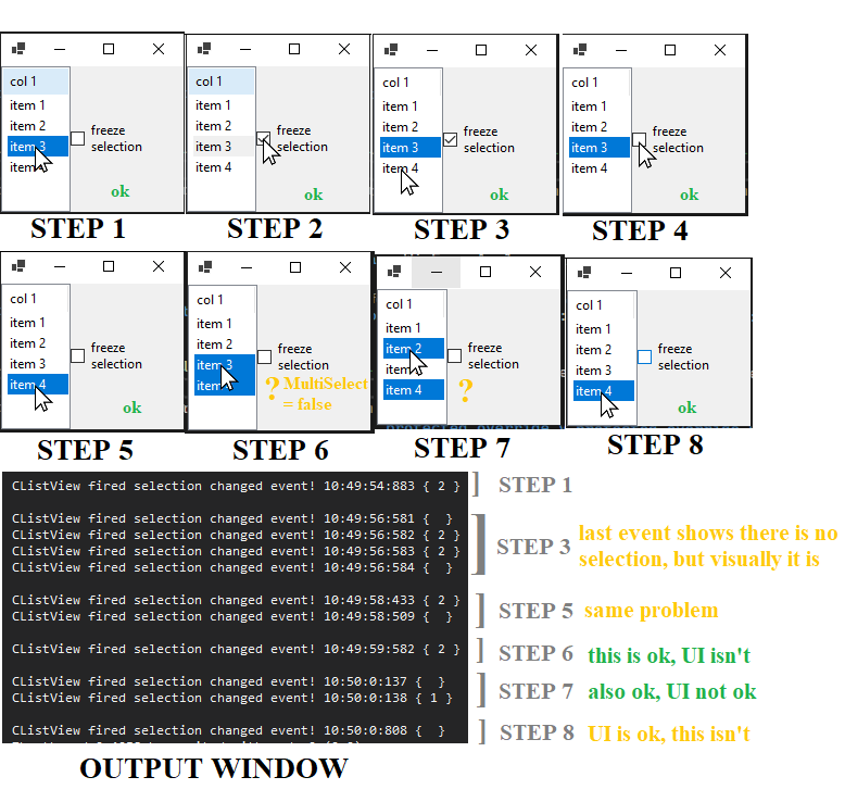 Winforms ListView 專案選擇錯誤