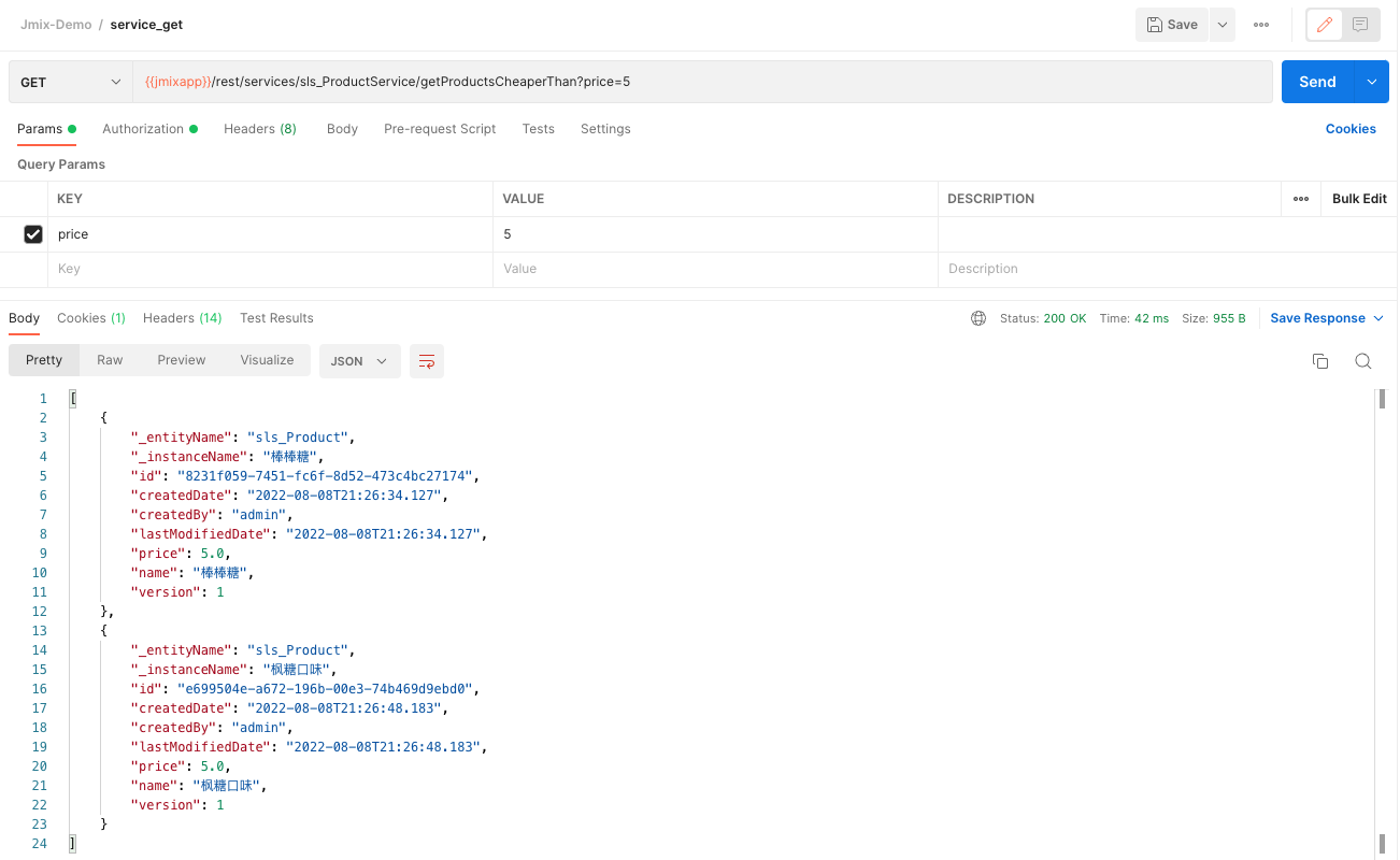 Postman 呼叫服務 API