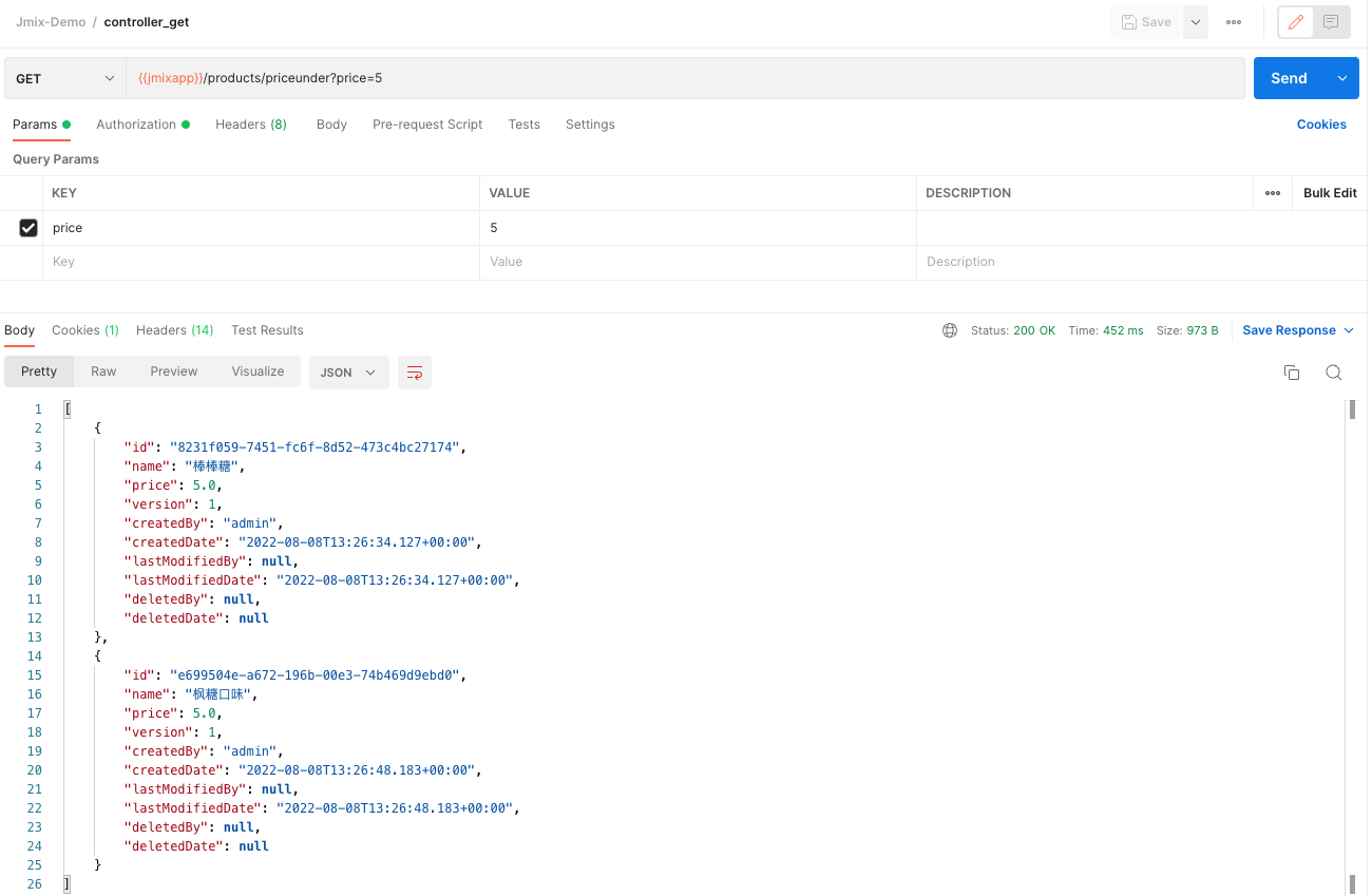 Postman 呼叫控制器 API