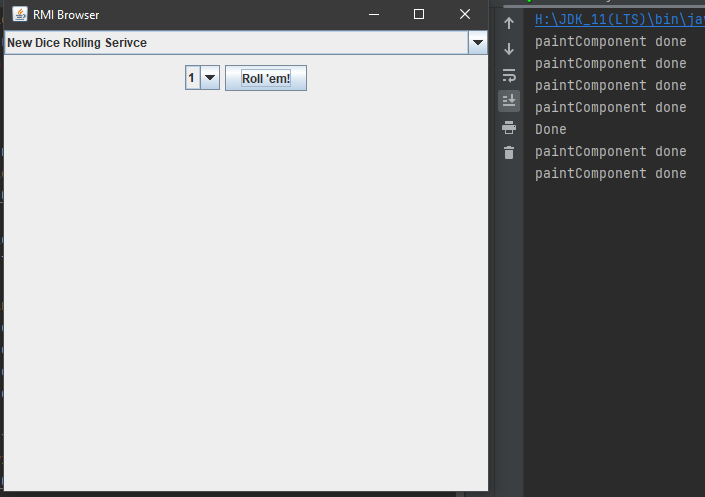 paintComponent 方法不在 RMI 瀏覽器中的 JPanel 上繪制