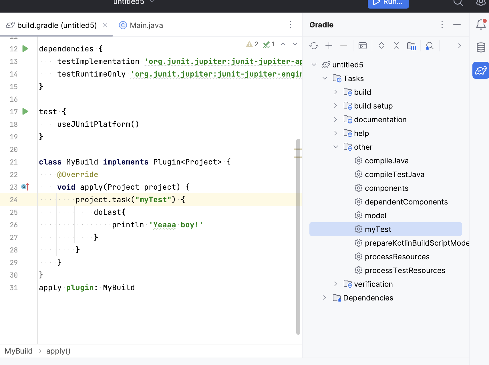 如何將自定義 gradle 插件添加到 Intellij Idea？