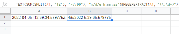 這是什么日期時間格式 2022-04-05T12:39:34.579775Z 以及如何轉換為美國日期時間格式？