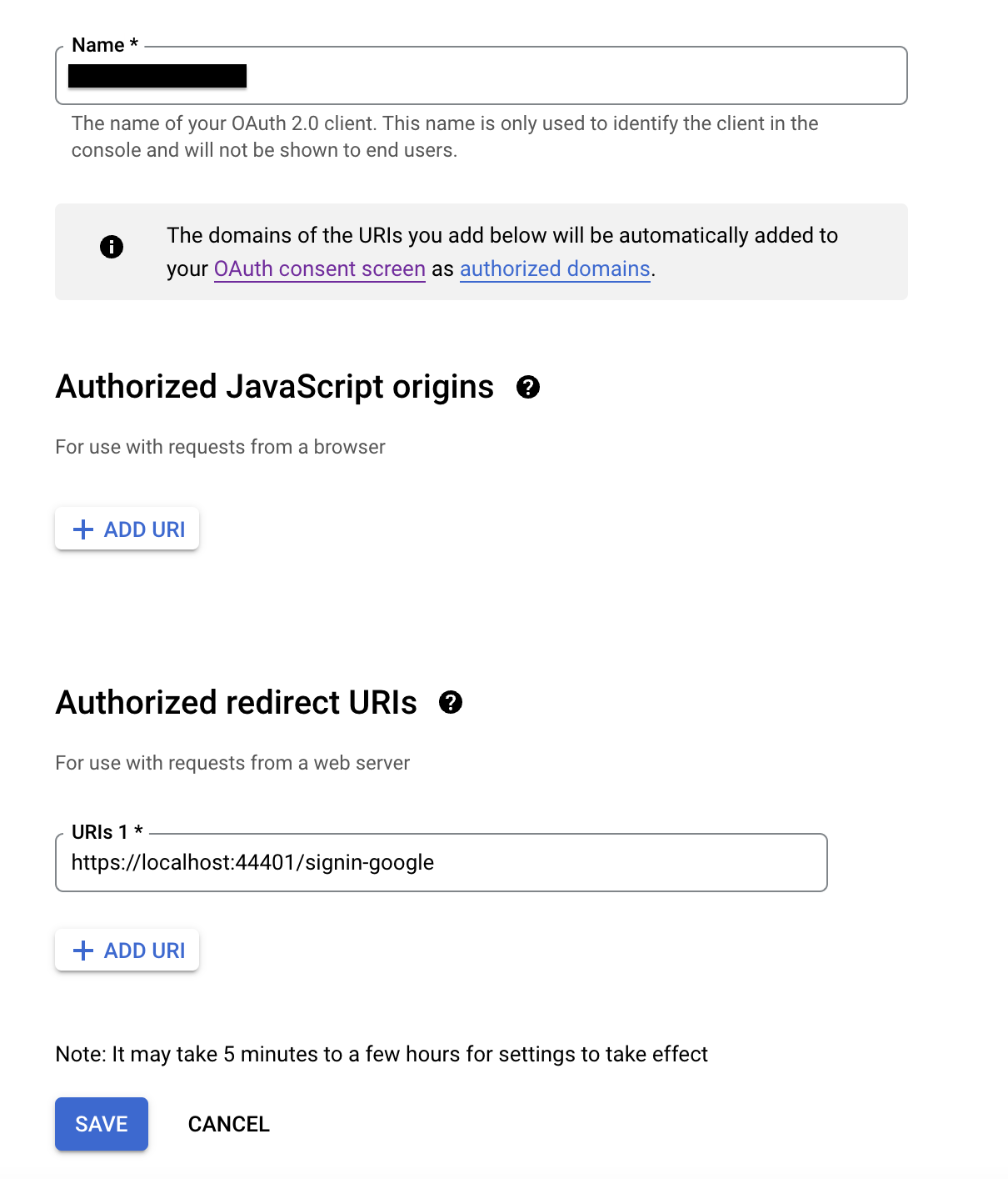 Asp.Net React 專案模板 Google 身份驗證不起作用