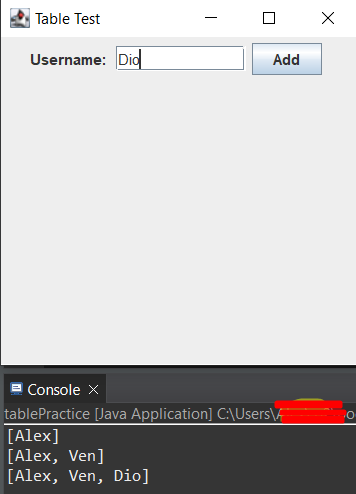 Java - Swing - 使用用戶輸入更新 JTable，JTable 不可見