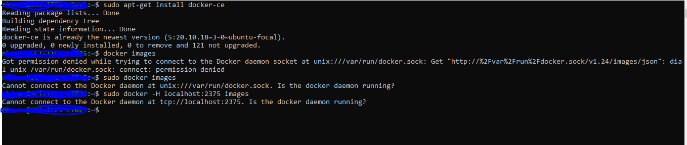 Docker 客戶端未連接到其視窗子系統上的 docker 守護行程