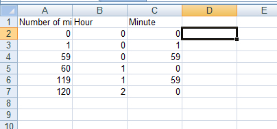 Excel - 分鐘數到時間