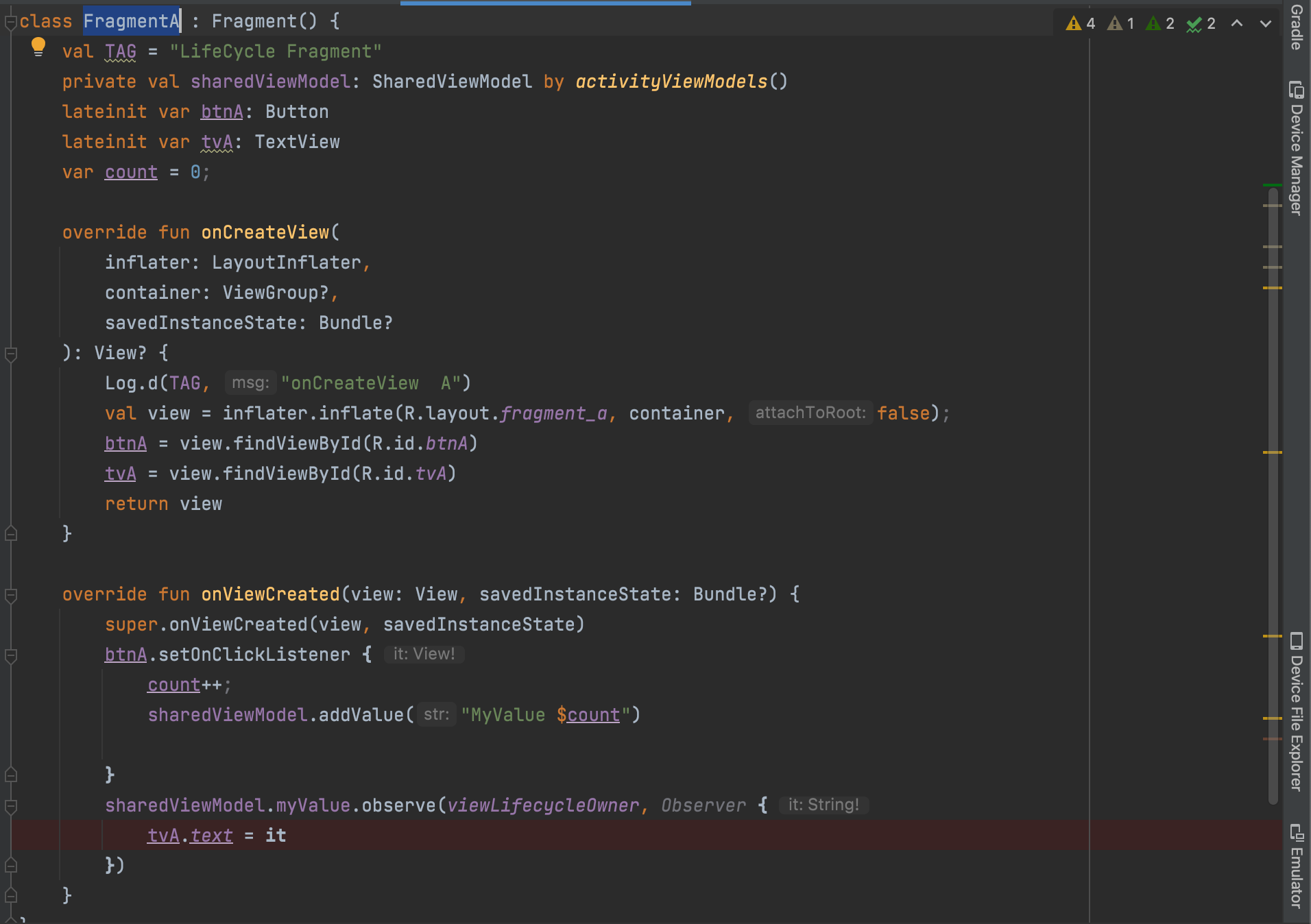 無法從一個片段觀察 Viewmodel 但適用于 Android [Kotlin] 中的不同片段