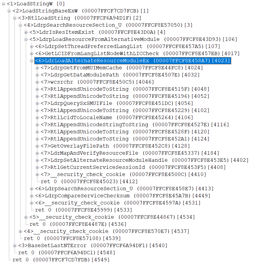 LoadLibraryExW 未加載應用程式的特定語言 MUI 版本