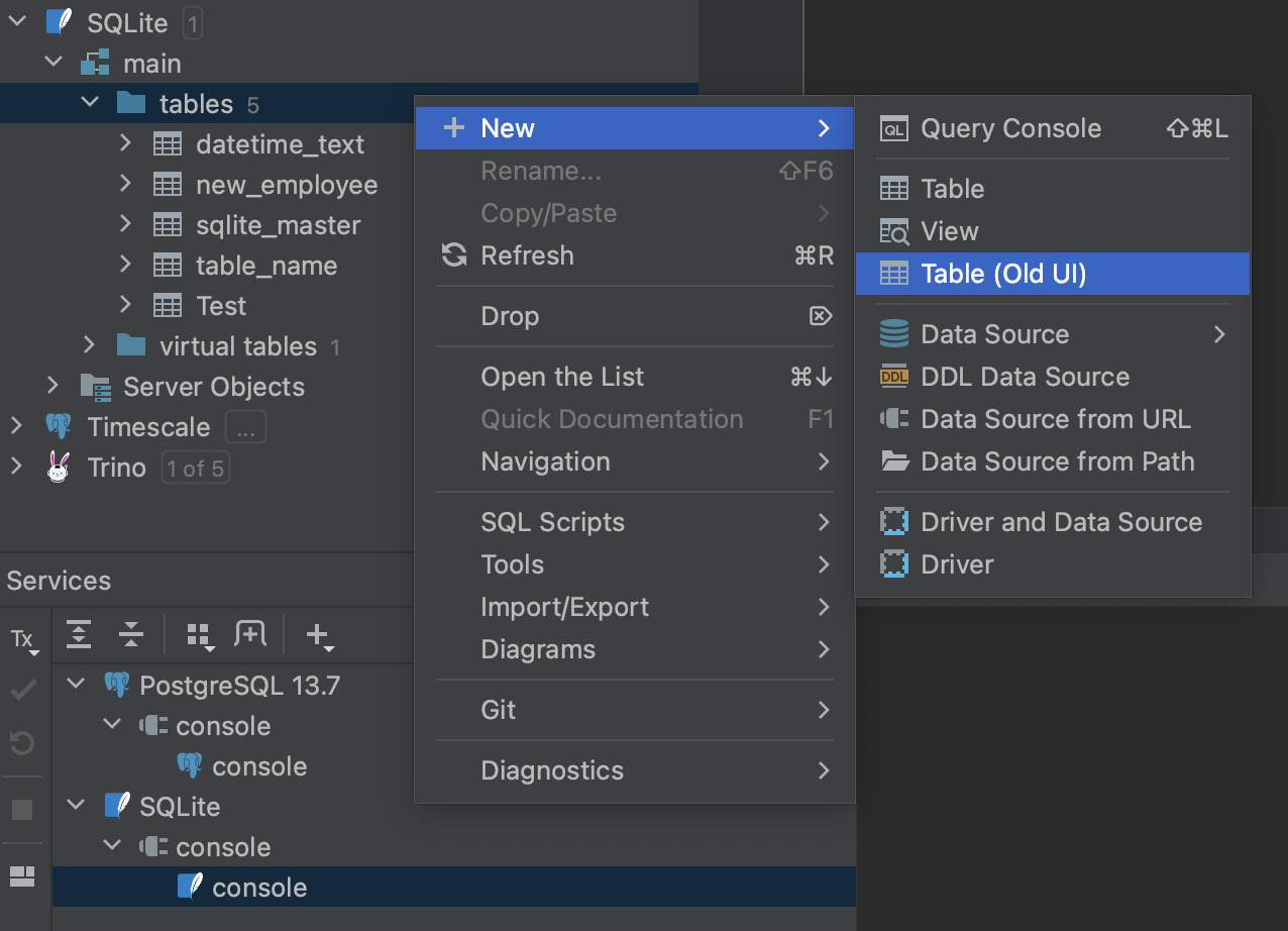 如何更改 IntelliJ 中“創建新表”視窗的外觀