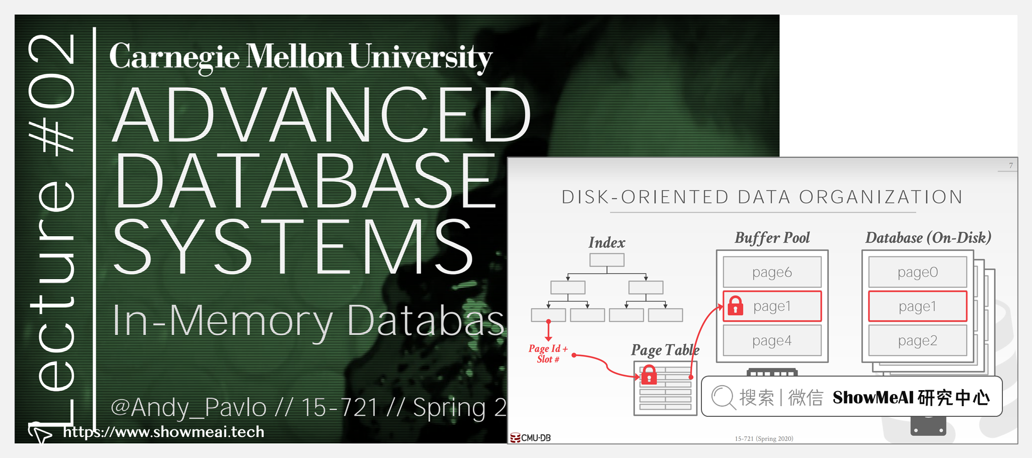 15-721; Advanced Database Systems; 資料庫系統進階