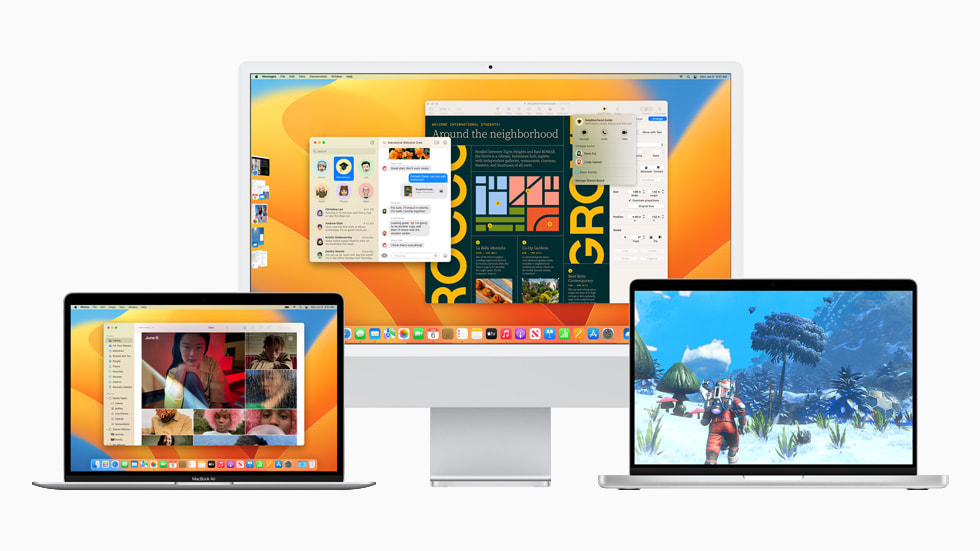 MacBook Air、24 英寸 iMac 與 14 英寸 MacBook Pro,
