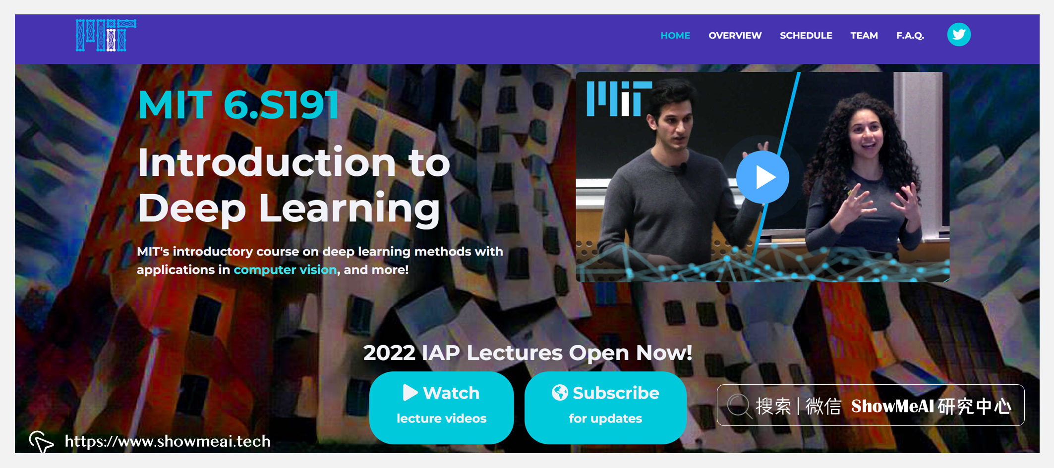 6.S191; Introduction to Deep Learning; 深度學習導論