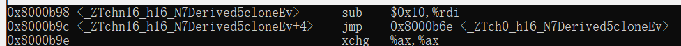 Derived::clone()的thunk第一部分：調整this指標