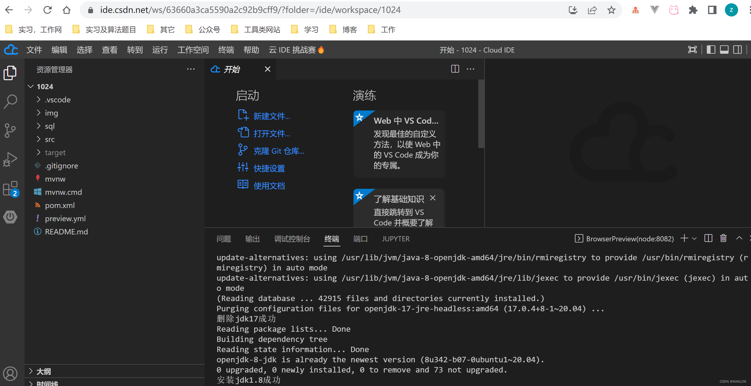 專案內的ide