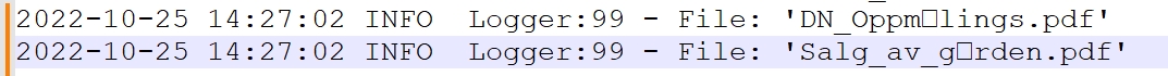 使用 Jar 可執行檔案在 Unix 作業系統中記錄檔案名中包含挪威字母的檔案名